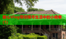 糖心Vlog带你探寻生活中的小确幸(1)